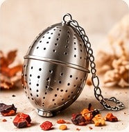 Ei-förmiger Tee-Infuser aus Edelstahl